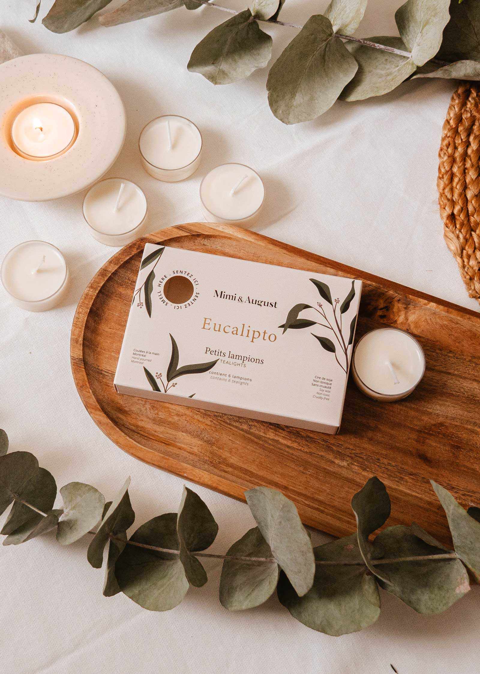 The Eucalipto Tealight Candle Set