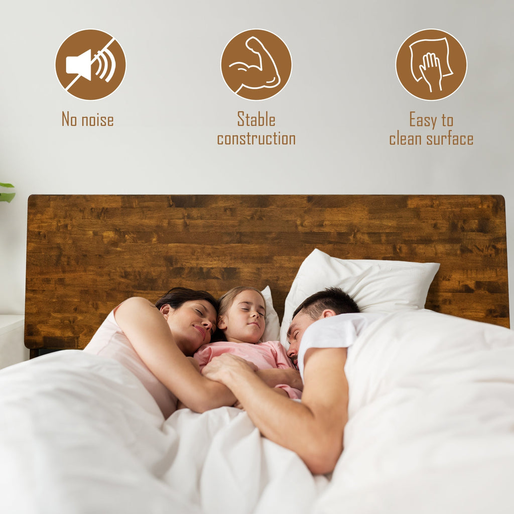 Serenity Deluxe Wood Platform Bed Frame