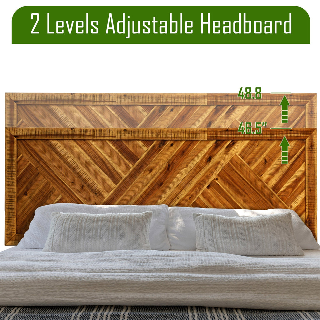 Sierra Deluxe Solid Wood Bed Frame