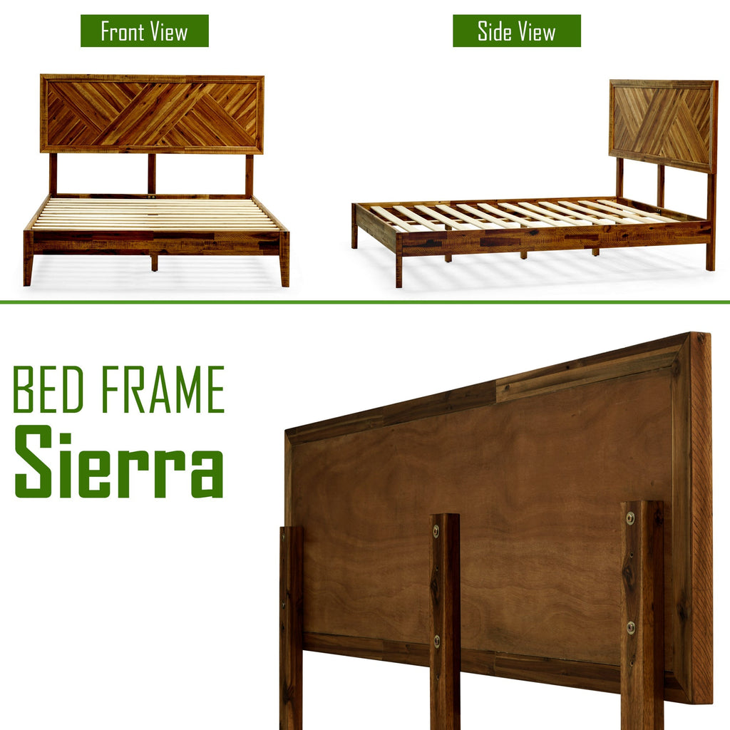 Sierra Deluxe Solid Wood Bed Frame