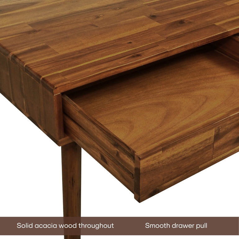 Lagom 48" Solid Wood Work Desk with Drawers