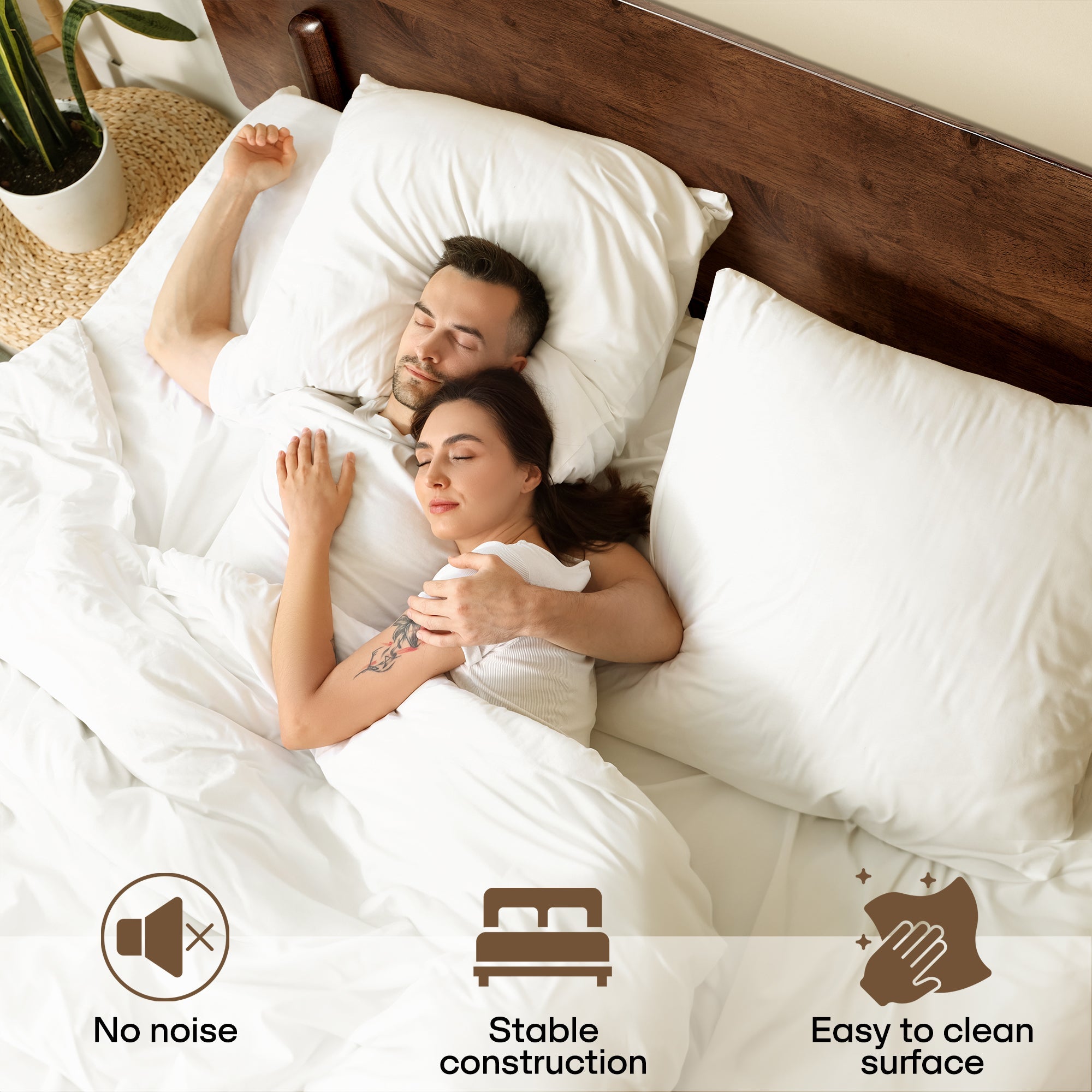 The Farrow Solid Wood Bed Frame