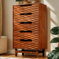 Elara Solid Wood Dresser with 5 Drawers