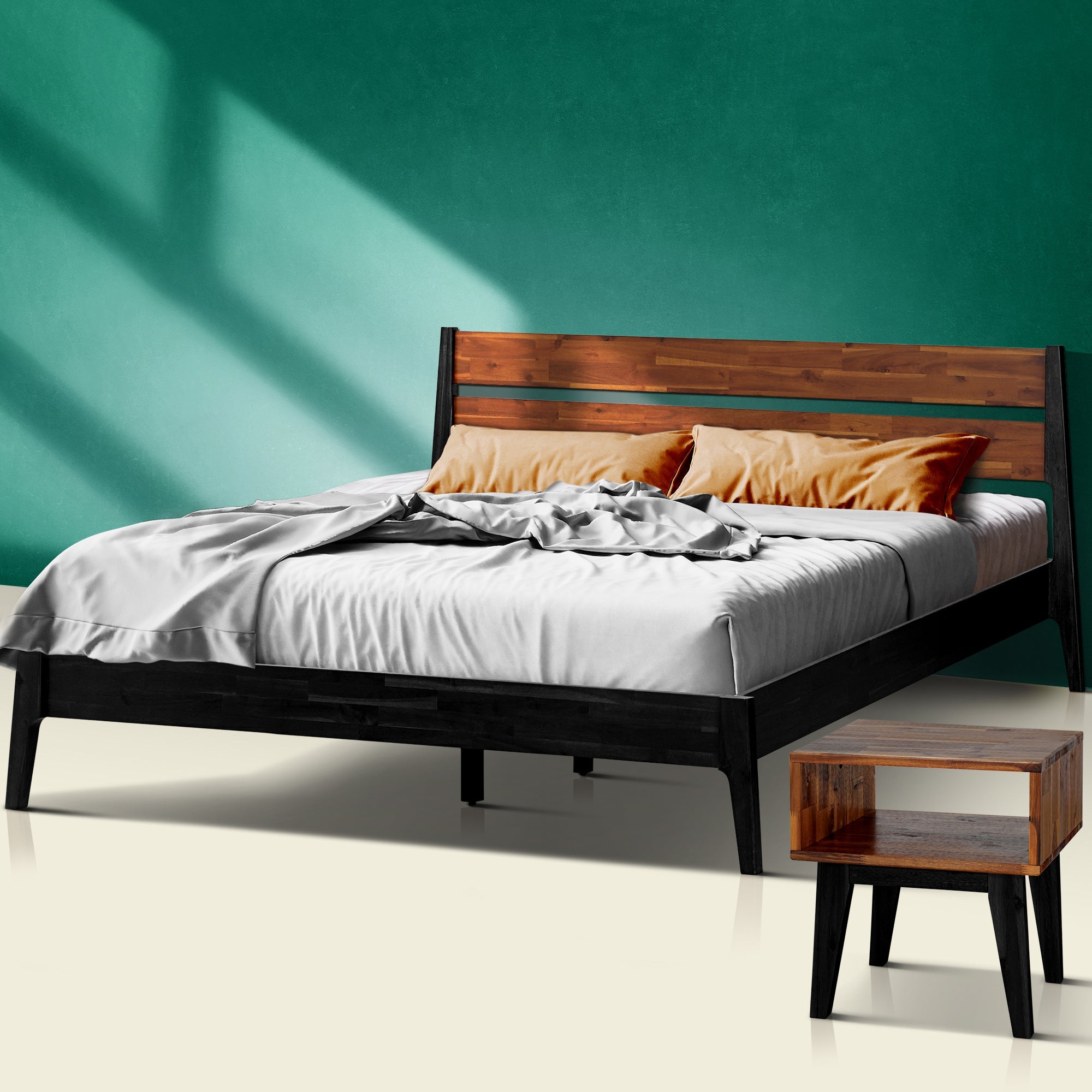 Callisto Solid Wood Bed Frame
