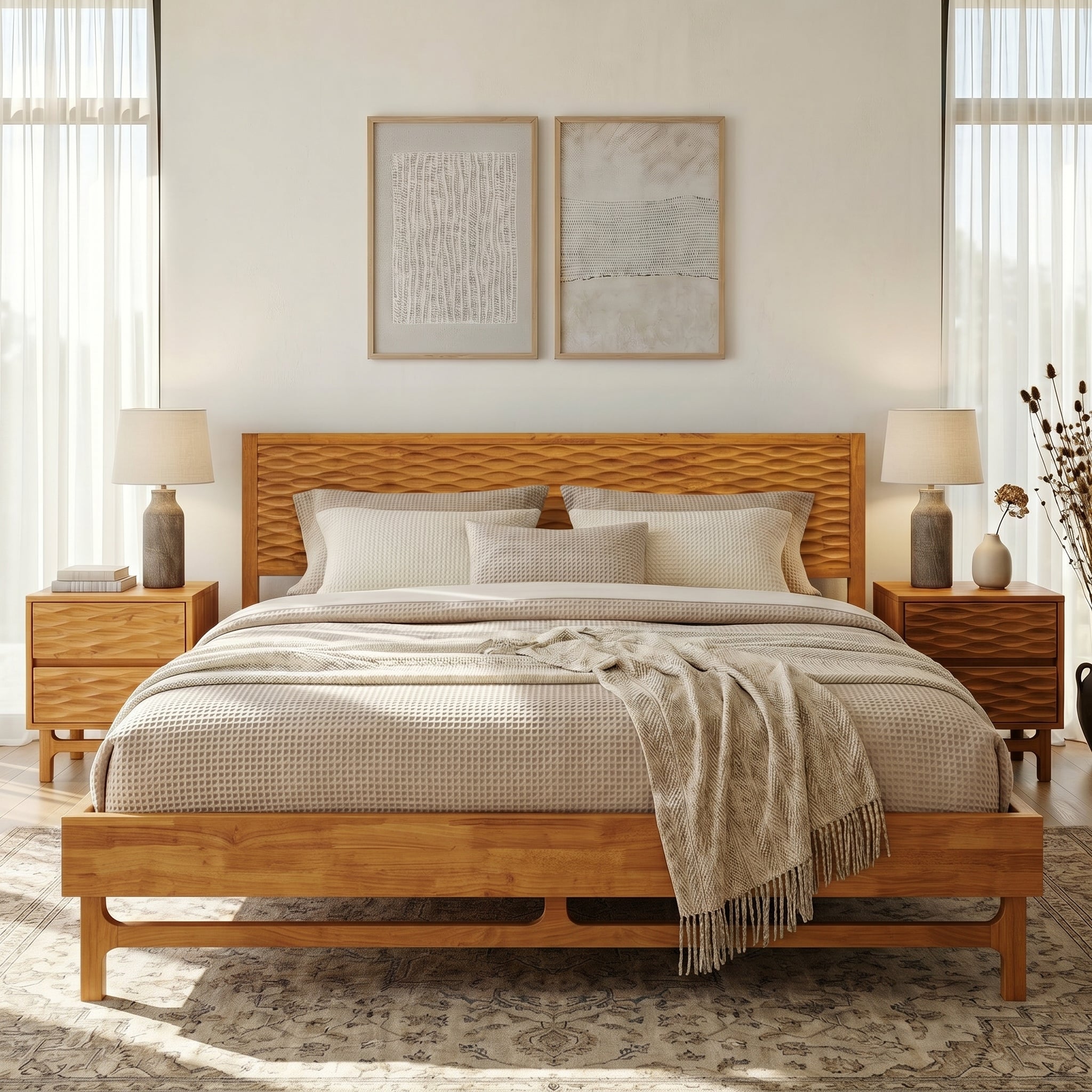 The Emma Solid Wood Bed Frame