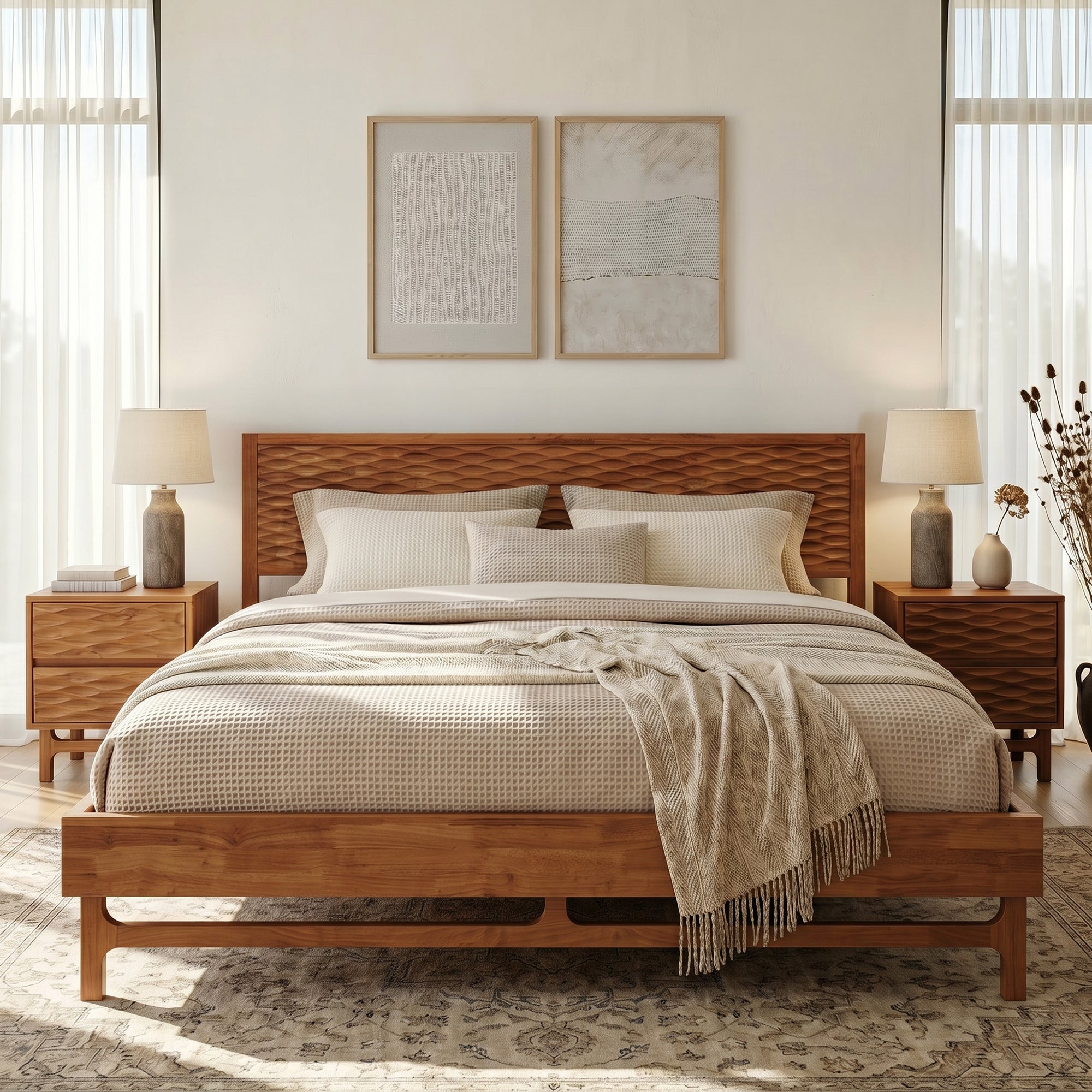 The Emma Solid Wood Bed Frame