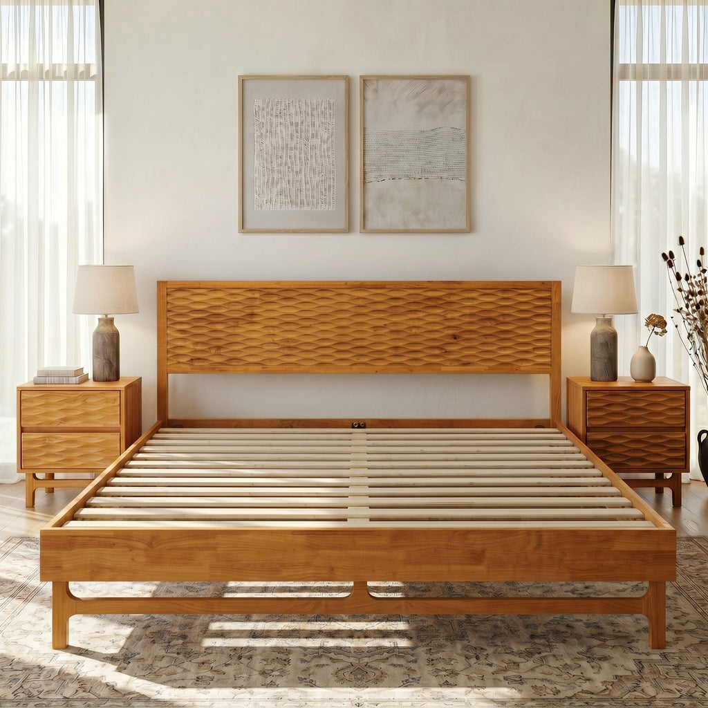 The Emma Solid Wood Bed Frame