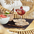 The Fringe Raffia Coaster - Natural