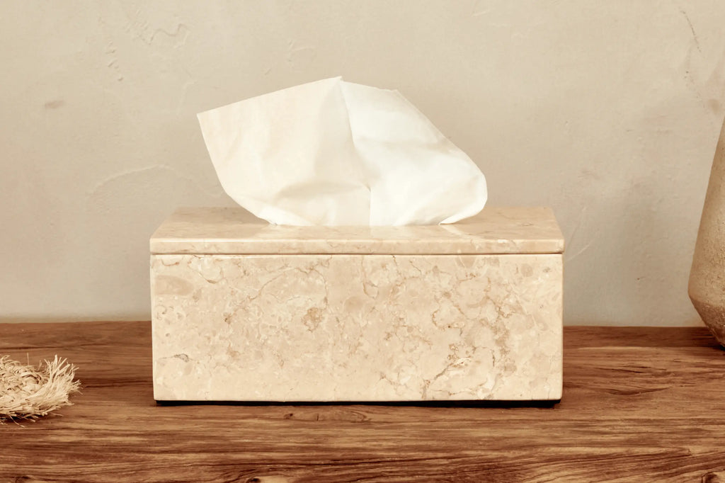 NEW Marble Tissue Box