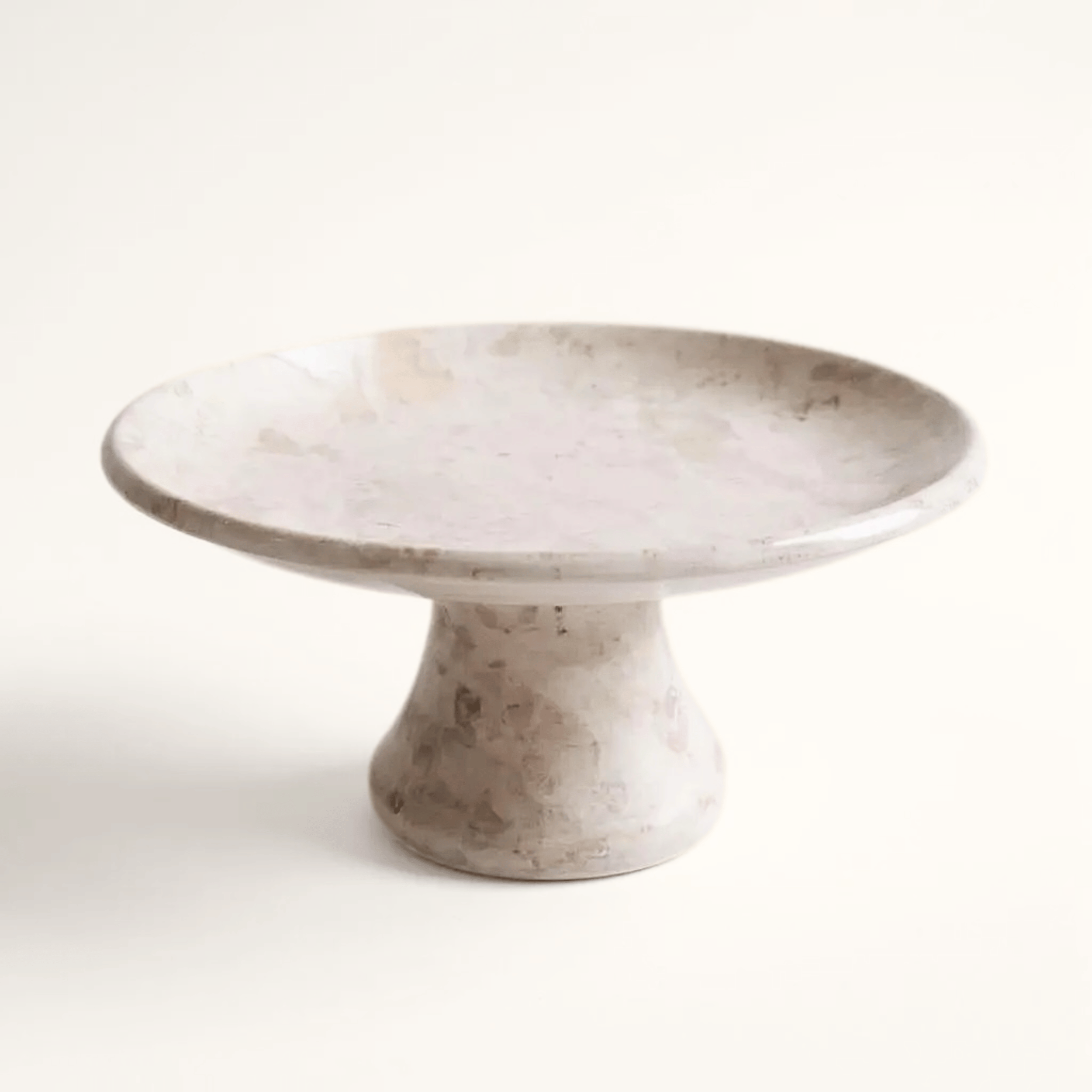 Marble footed tray