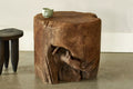 Erosion side table - antique teak
