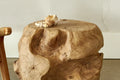 Erosion side table - antique teak