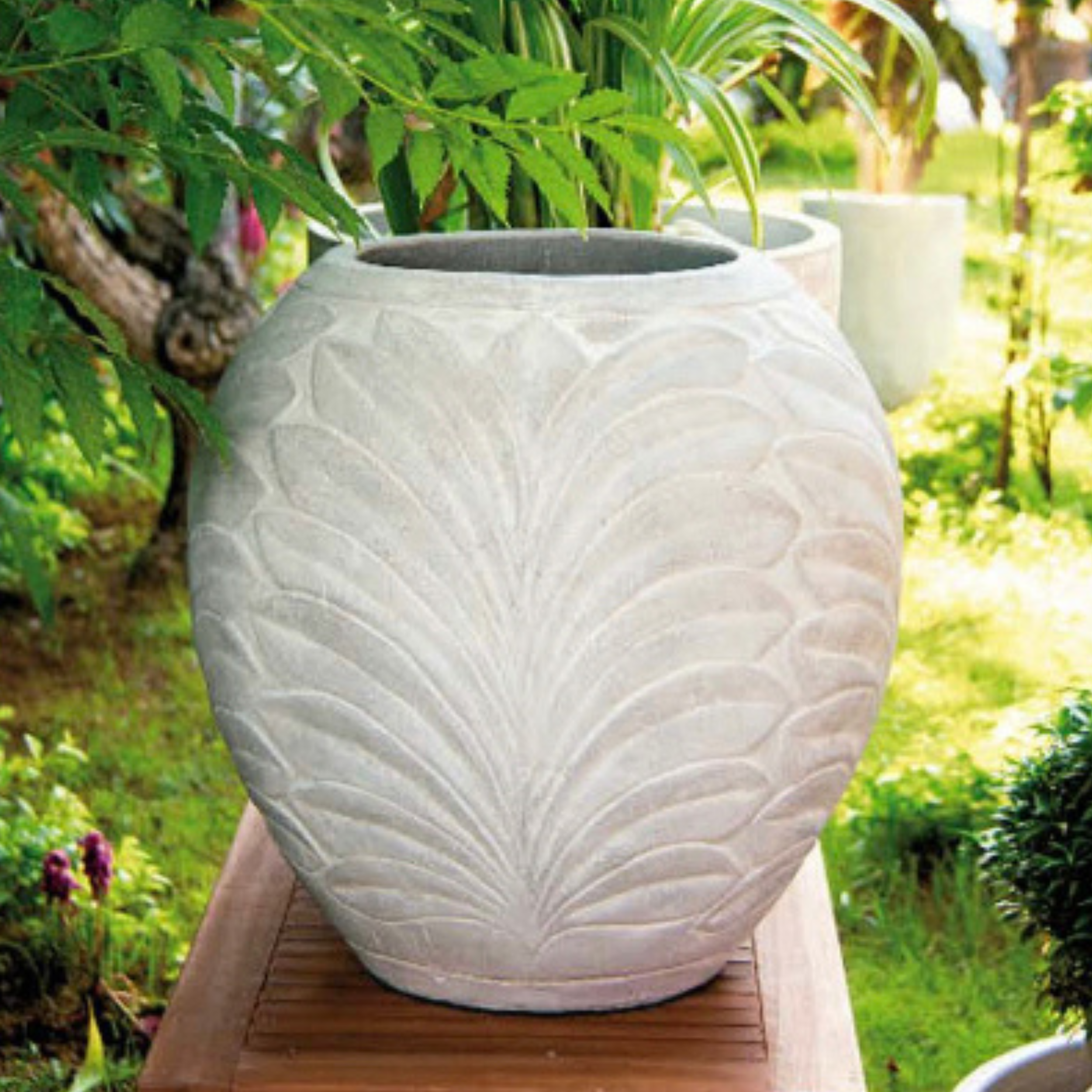 NEW The Antoine White Terracotta Pot