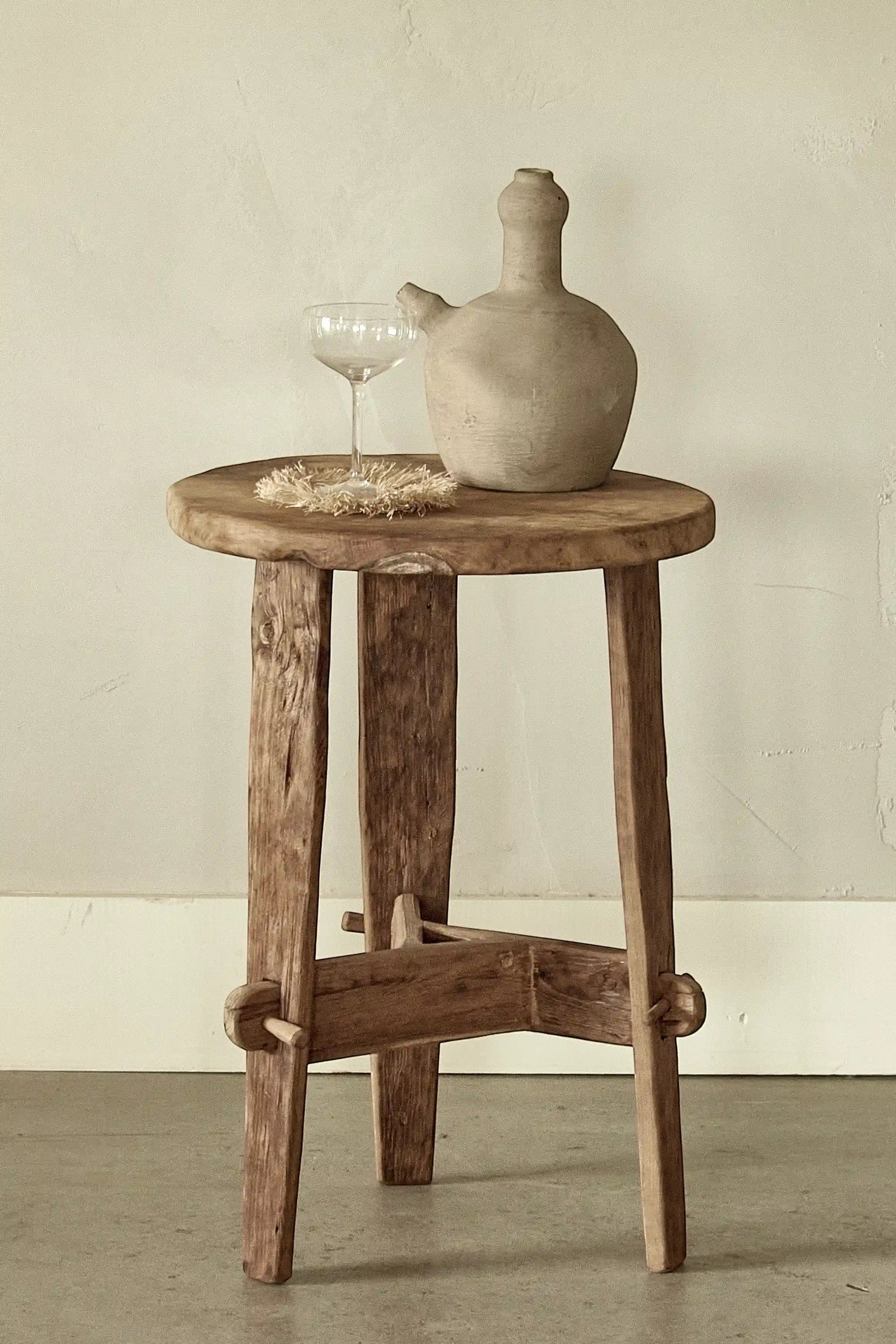 Rembrandt side table in recycled teak
