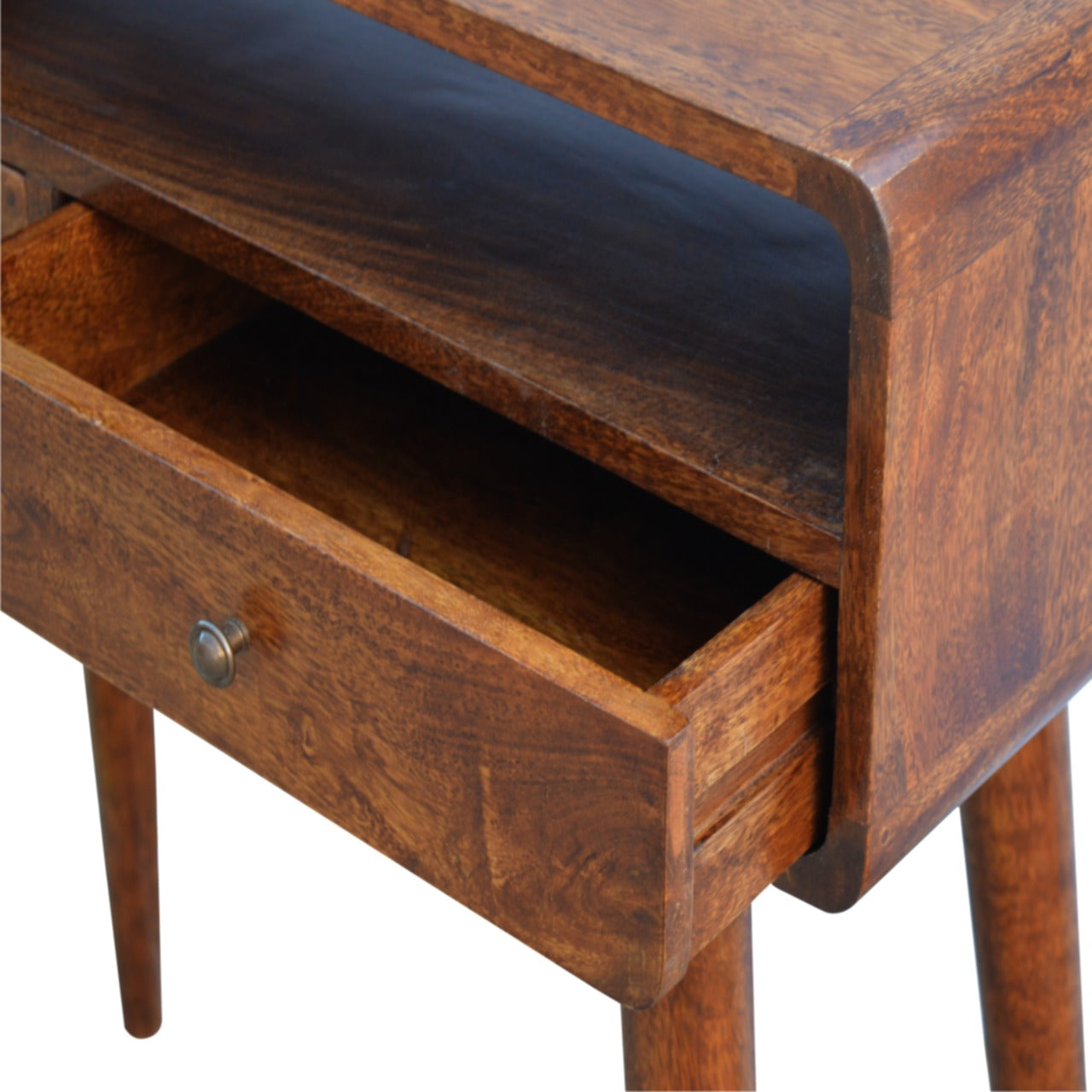 Curved Chestnut Console Table for wholesale