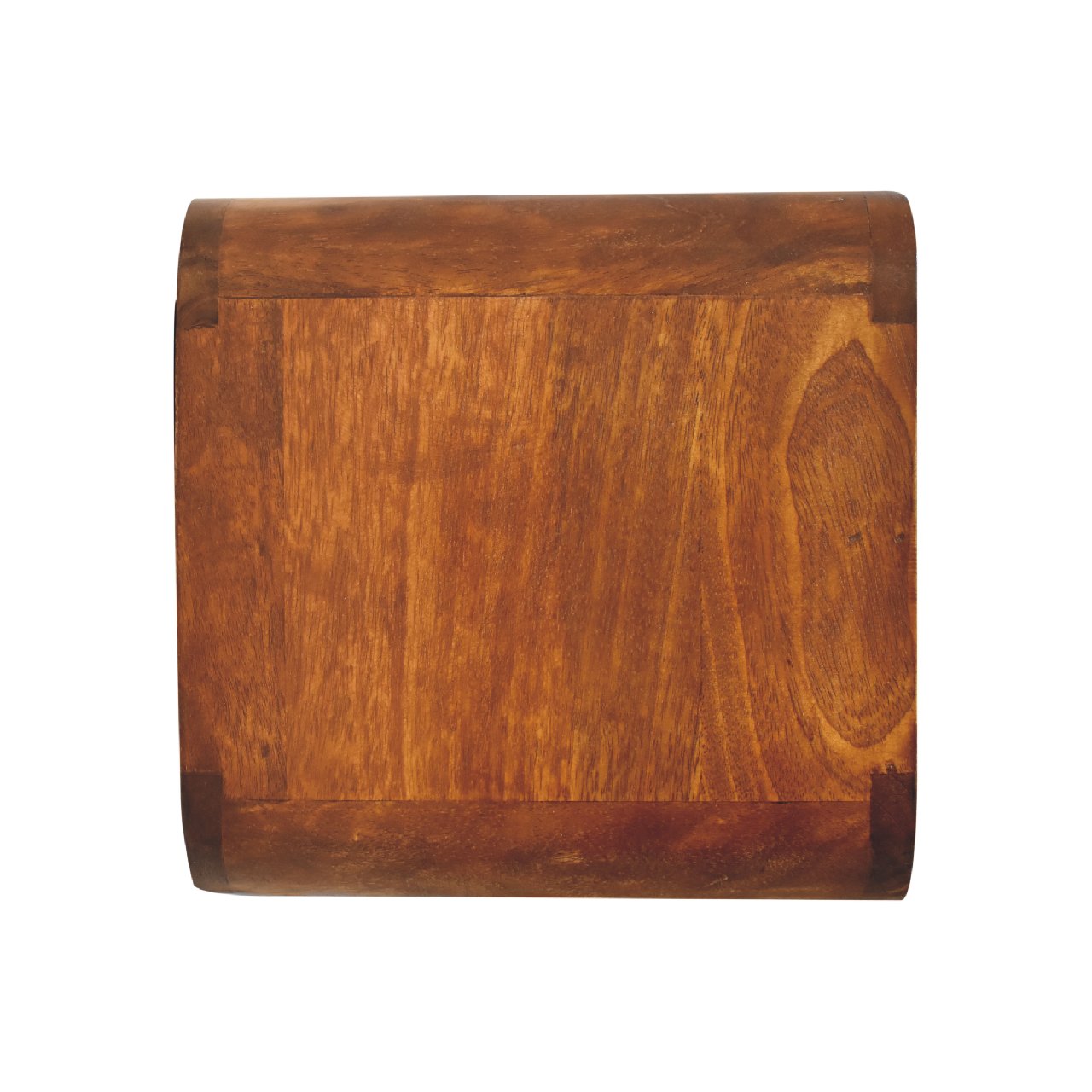 Mini Curved Chestnut Wall Mounted Bedside with Open Slot for wholesale