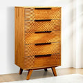 Harmony Solid Wood Dresser with 5 Drawers