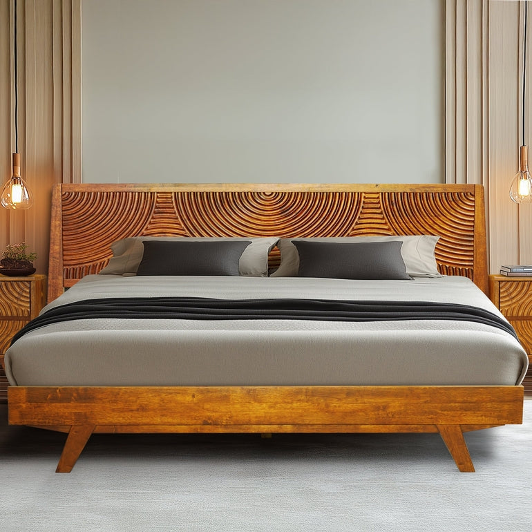 Harmony Solid Wood Platform Bed Frame