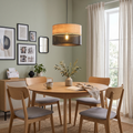 Nicol Scandinavian Drum Pendant Light for Dining Room & Bedroom
