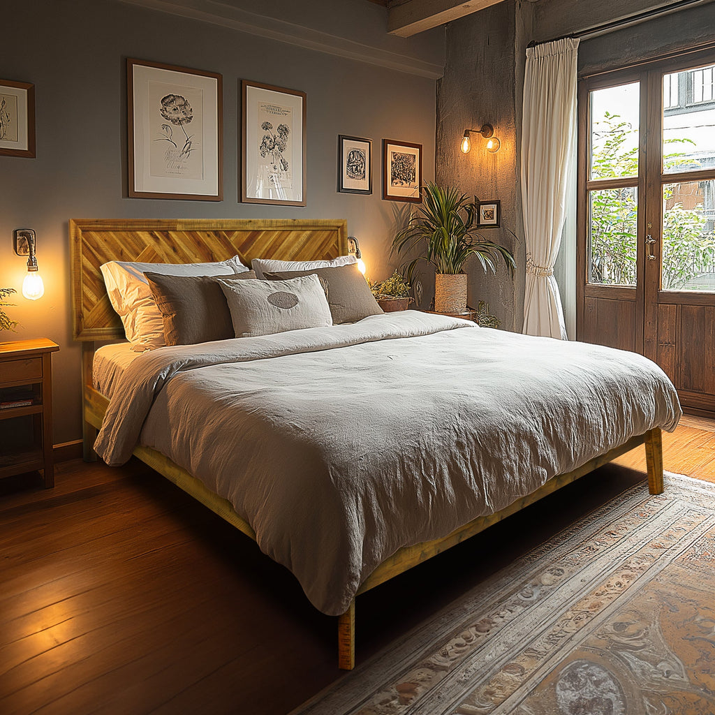 Sierra Deluxe Solid Wood Bed Frame