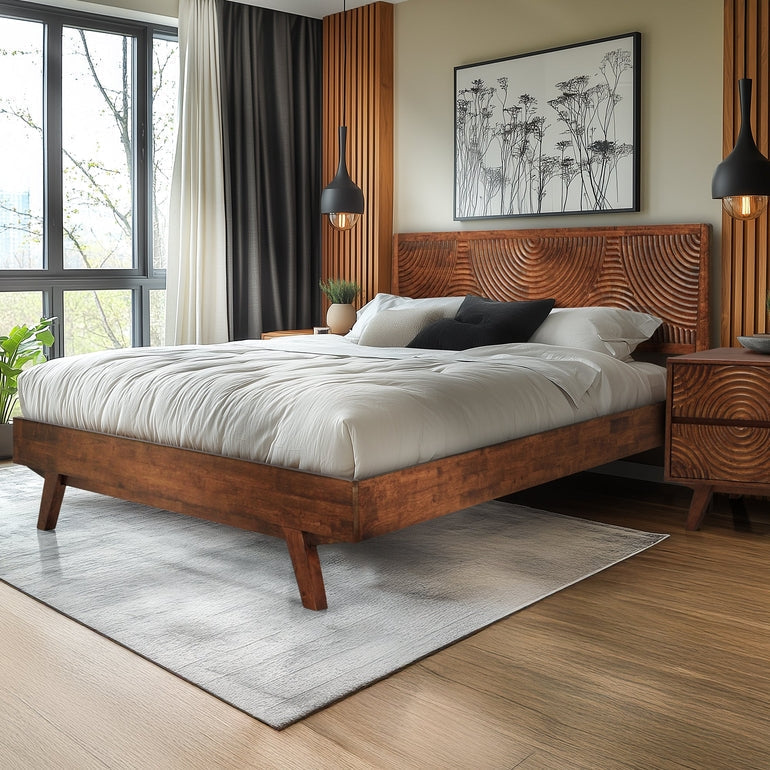 Harmony Solid Wood Platform Bed Frame