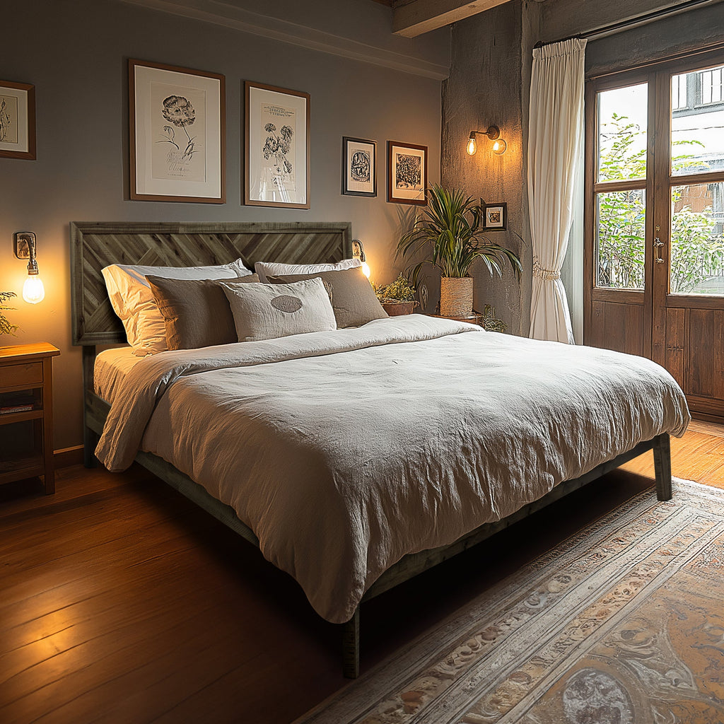 Sierra Deluxe Solid Wood Bed Frame