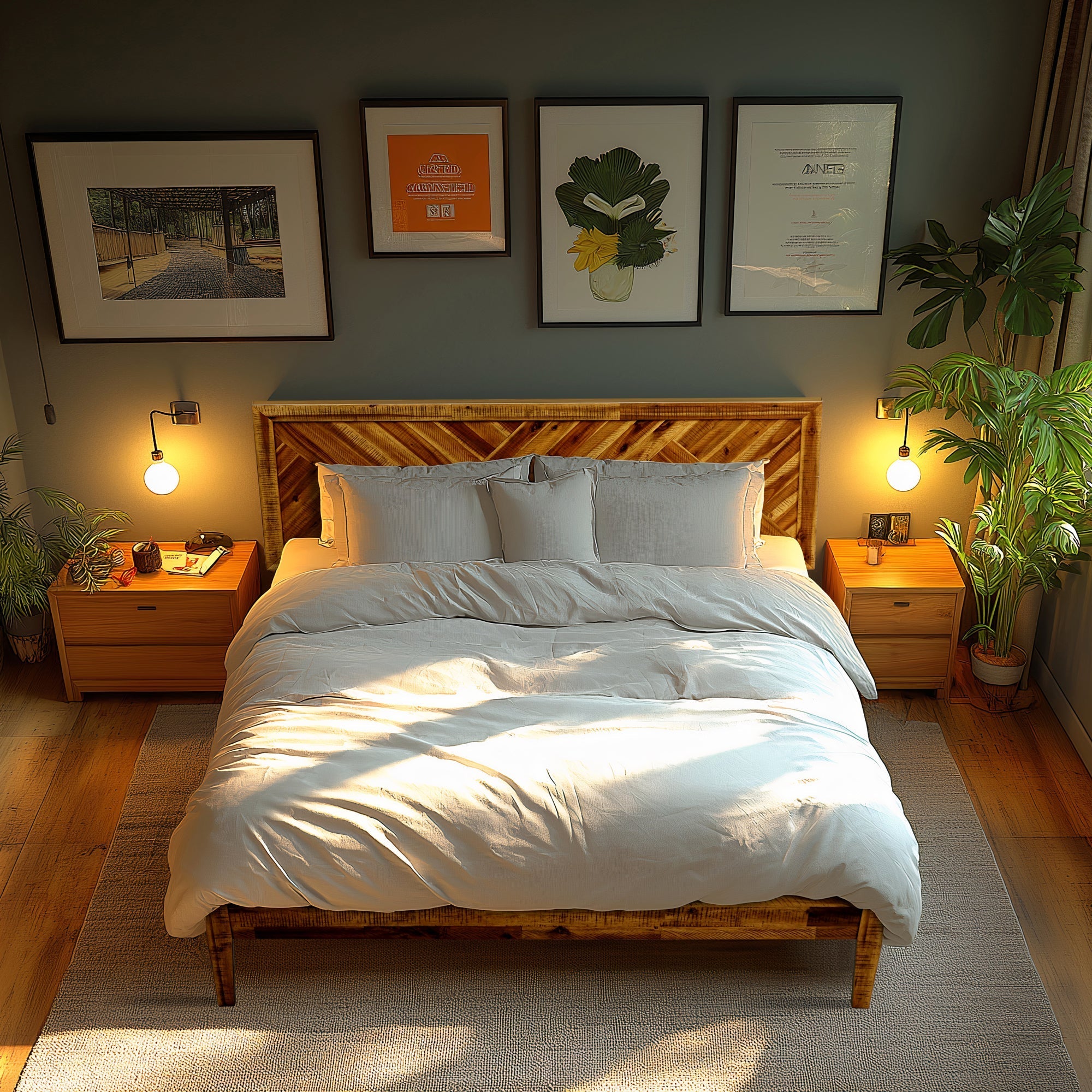 Sierra Deluxe Solid Wood Bed Frame