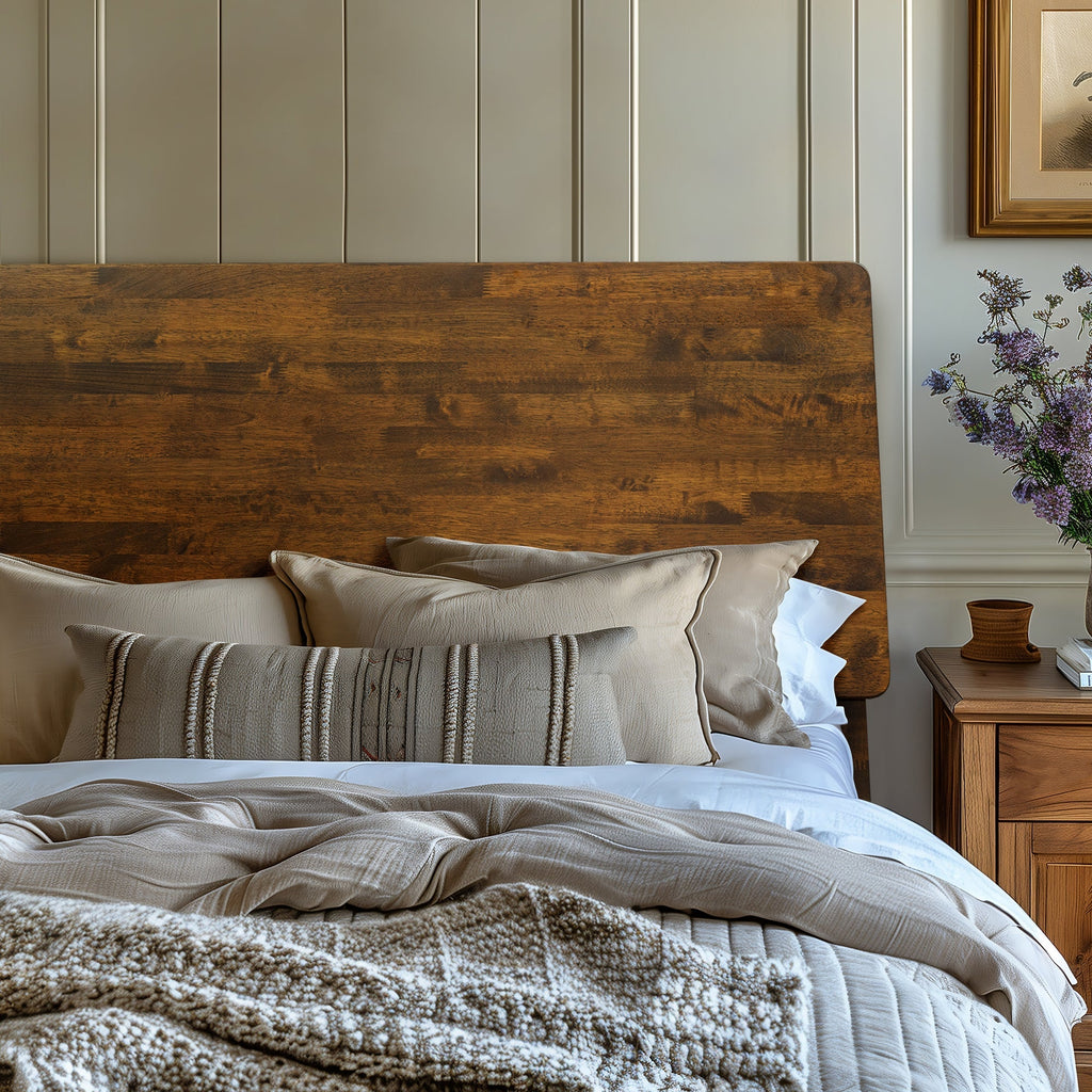 Serenity Deluxe Wood Platform Bed Frame