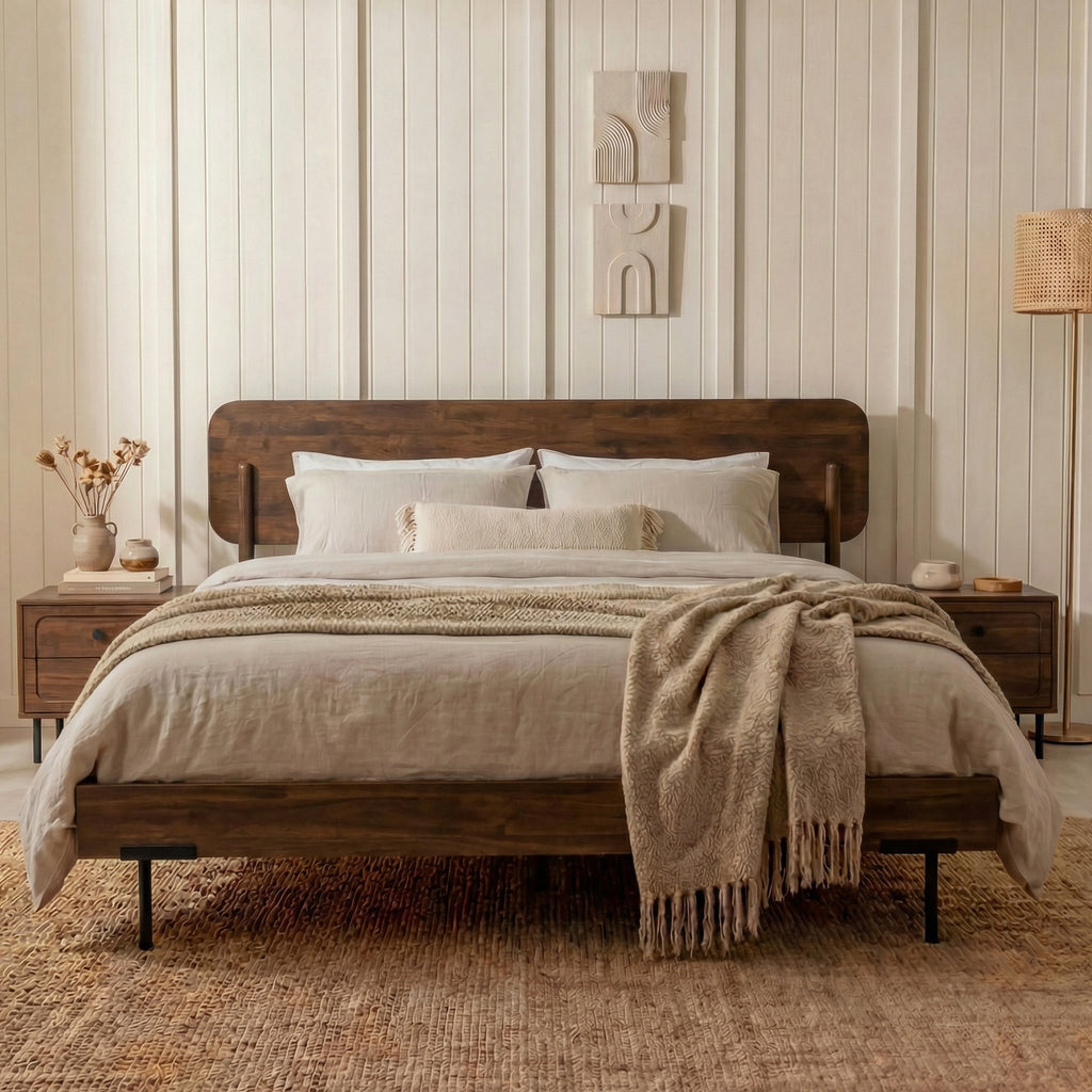 The Farrow Solid Wood Bed Frame