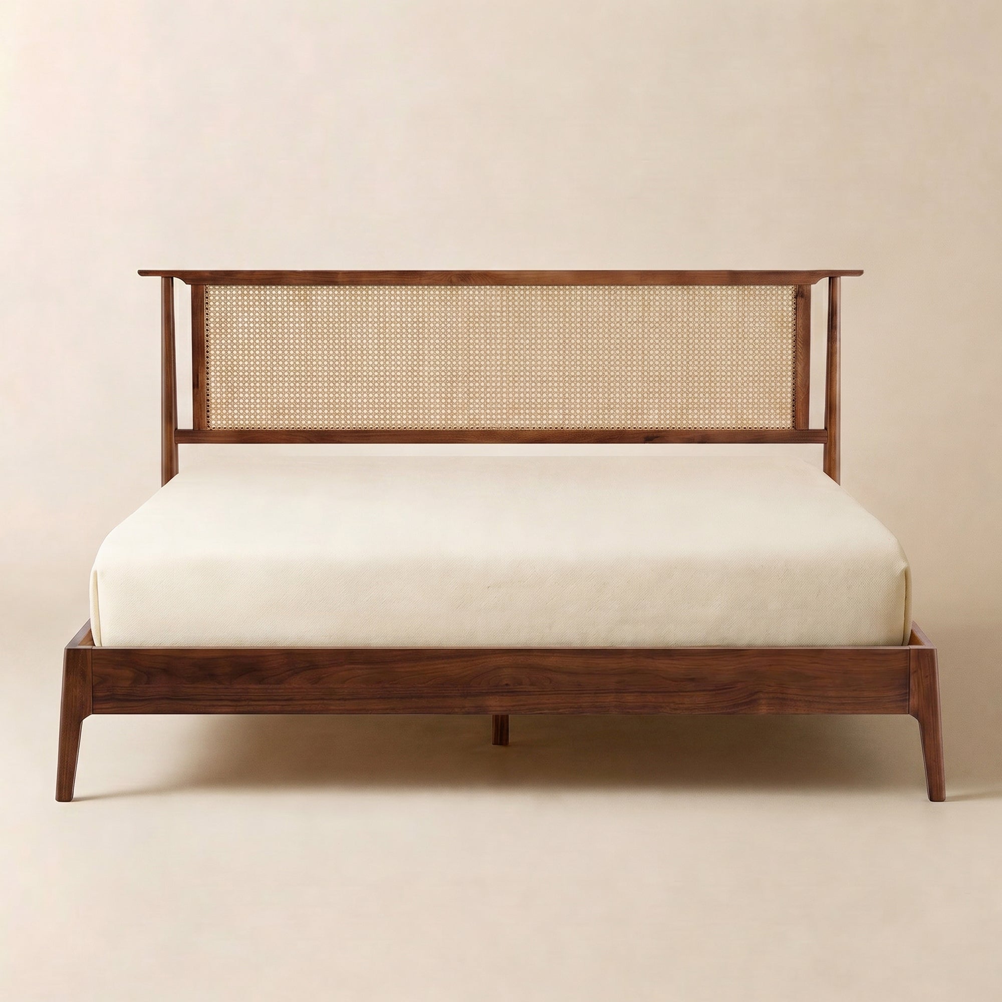 The Riven Natural Rattan Bed Frame