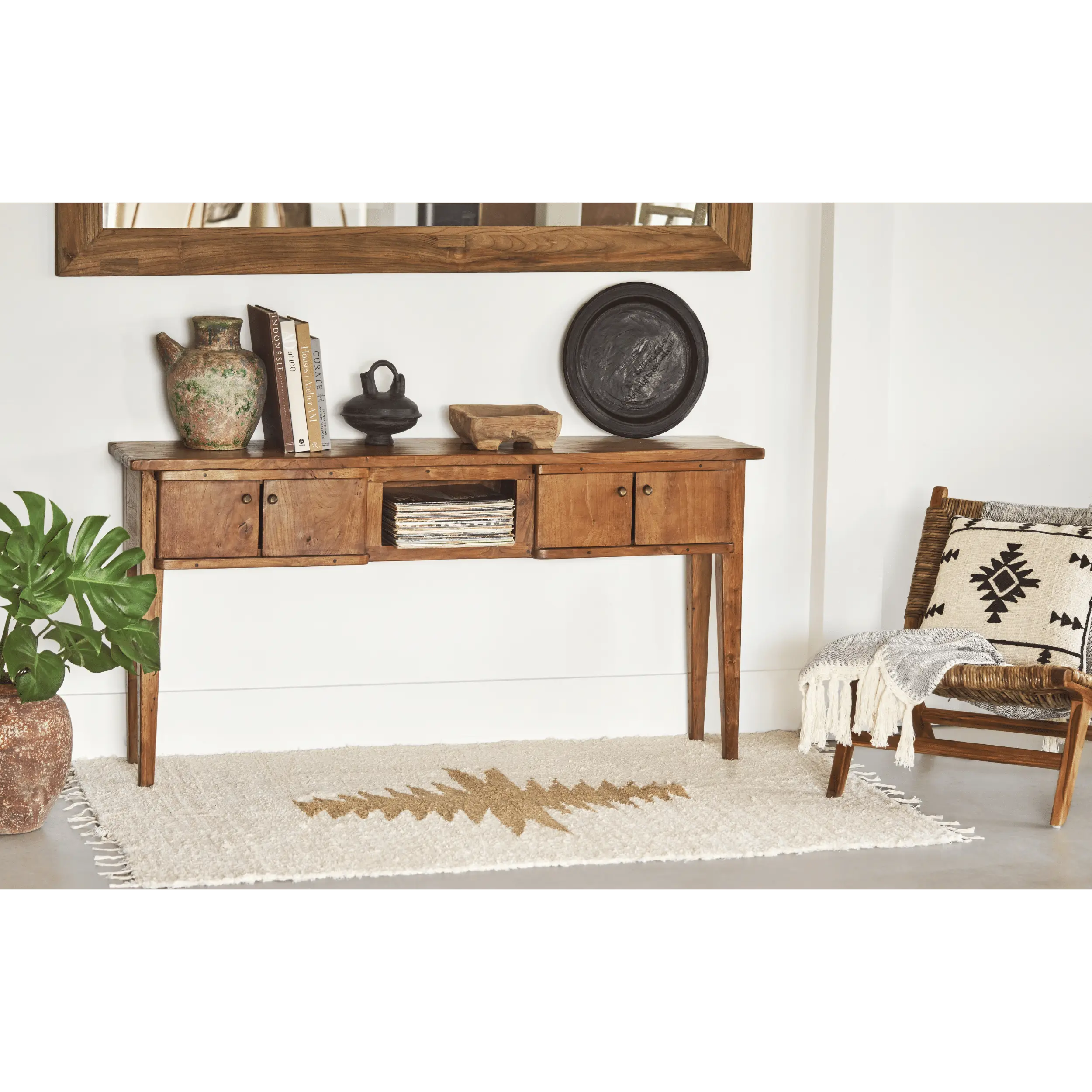 Handmade Apache Rug Made from Organic Cotton