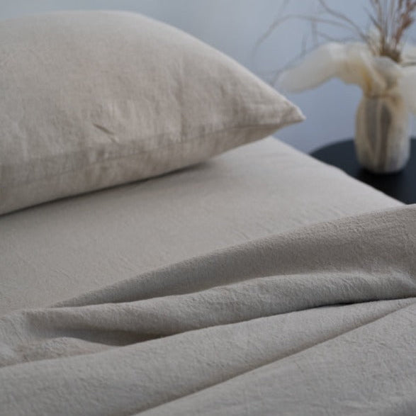 Sömn Linen Fitted Sheet