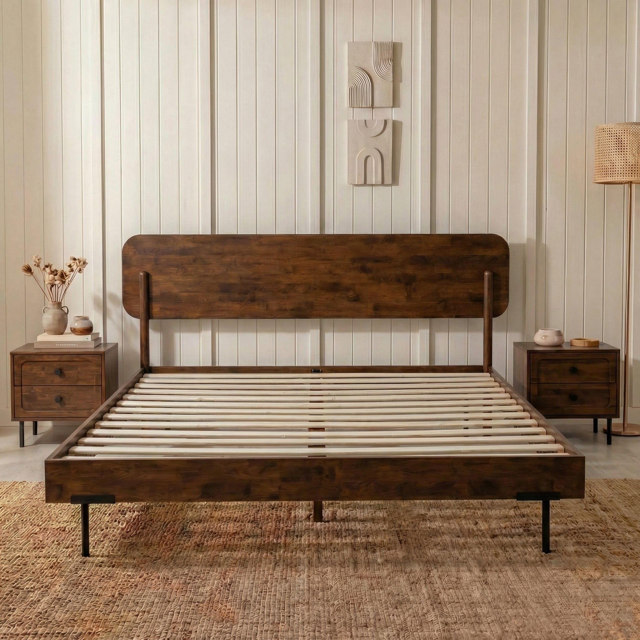 The Farrow Solid Wood Bed Frame