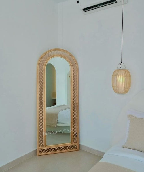 Handmade Durable Rattan Mirror – Stylish, Eco-Friendly Décor Type 1