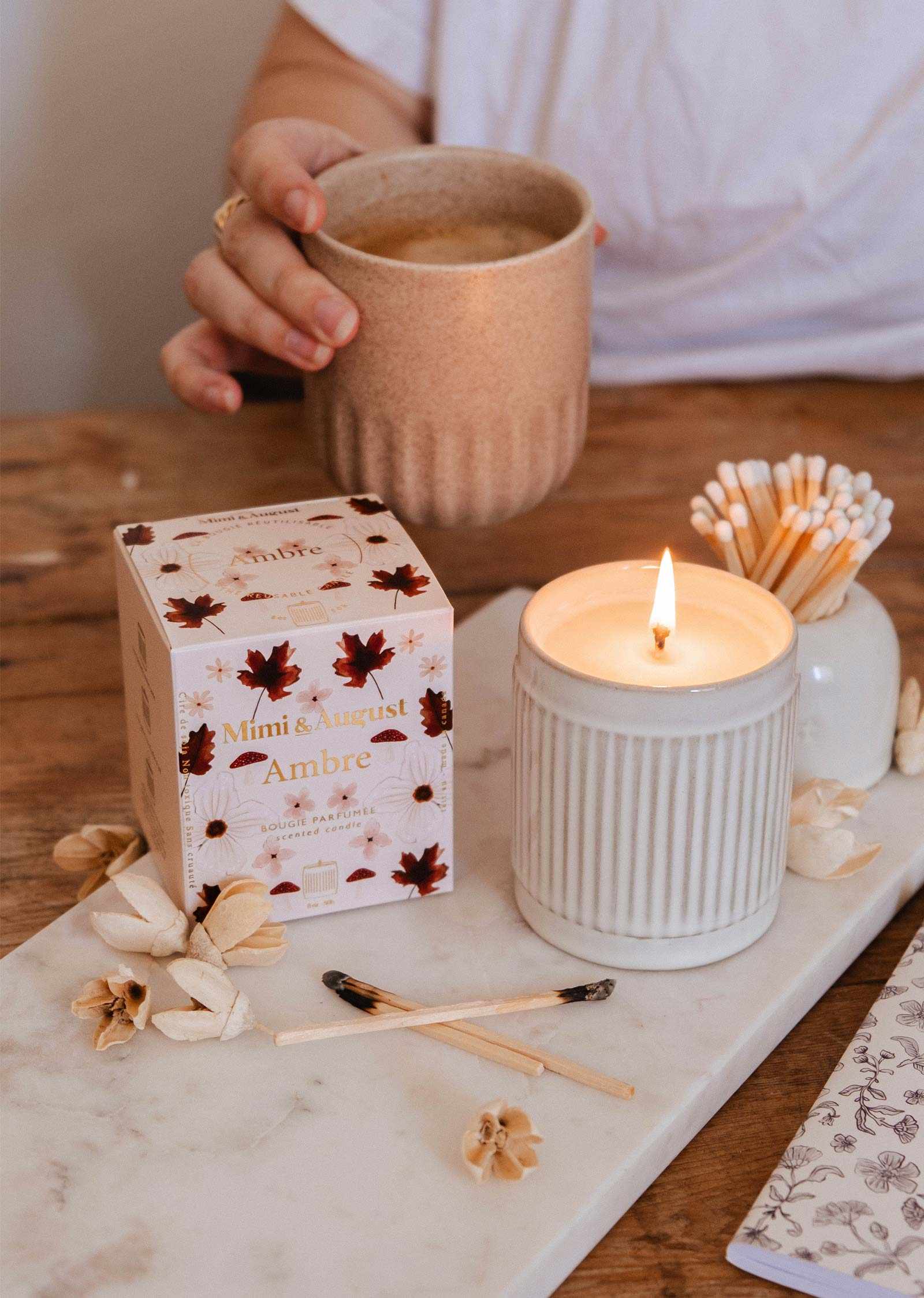 The Ambre Reusable Soy Candle