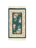 Canvello Genuine Handmade Rug Green Chinese Art Deco Area Rug for Living Room Home Decor Rug - 3' X 5'-0