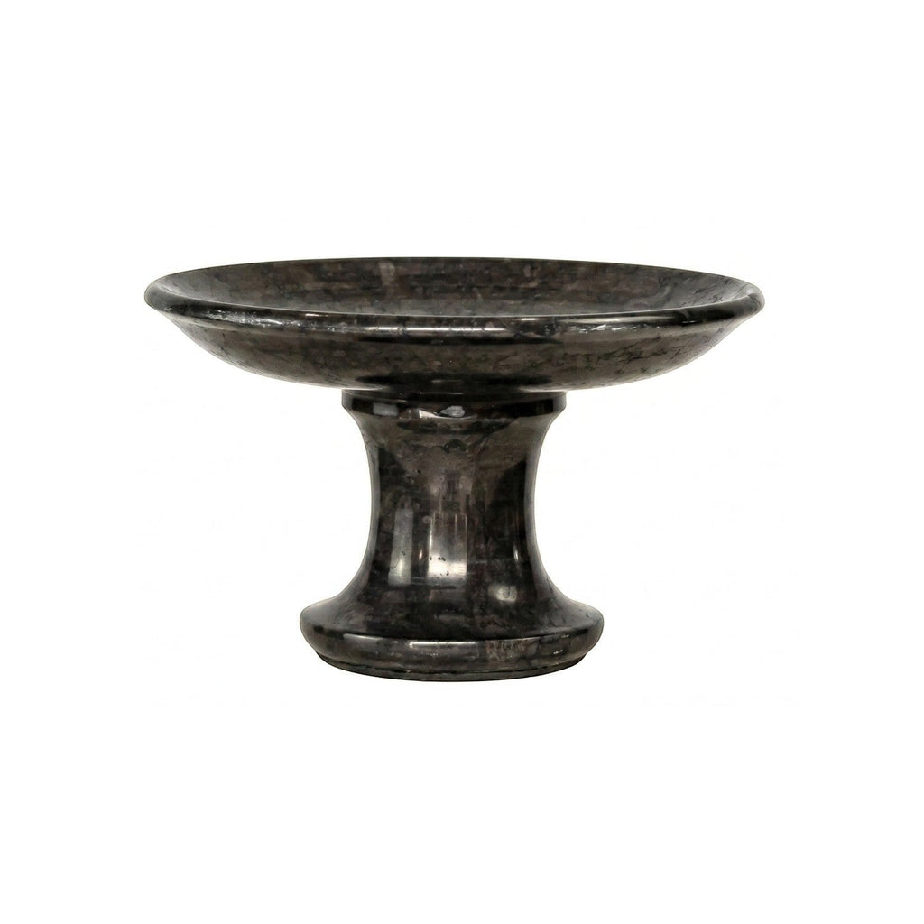 NEW Marble Serving Tray on a Stand - Anthracite Black