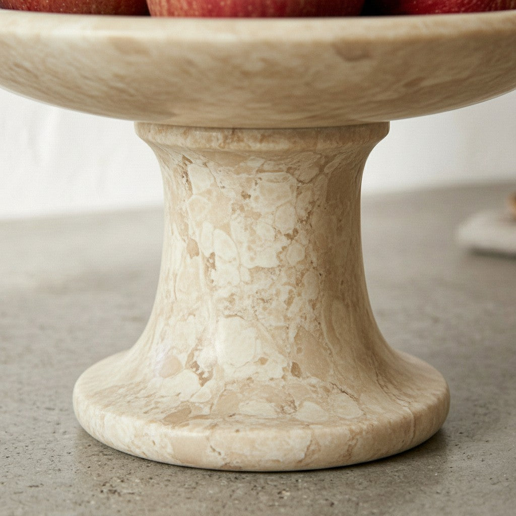 NEW Marble Serving Tray on a Stand - Anthracite Black