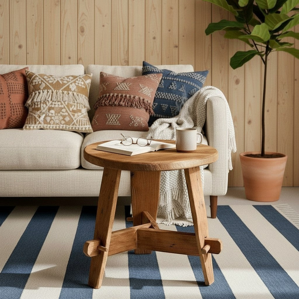 Rembrandt side table in recycled teak