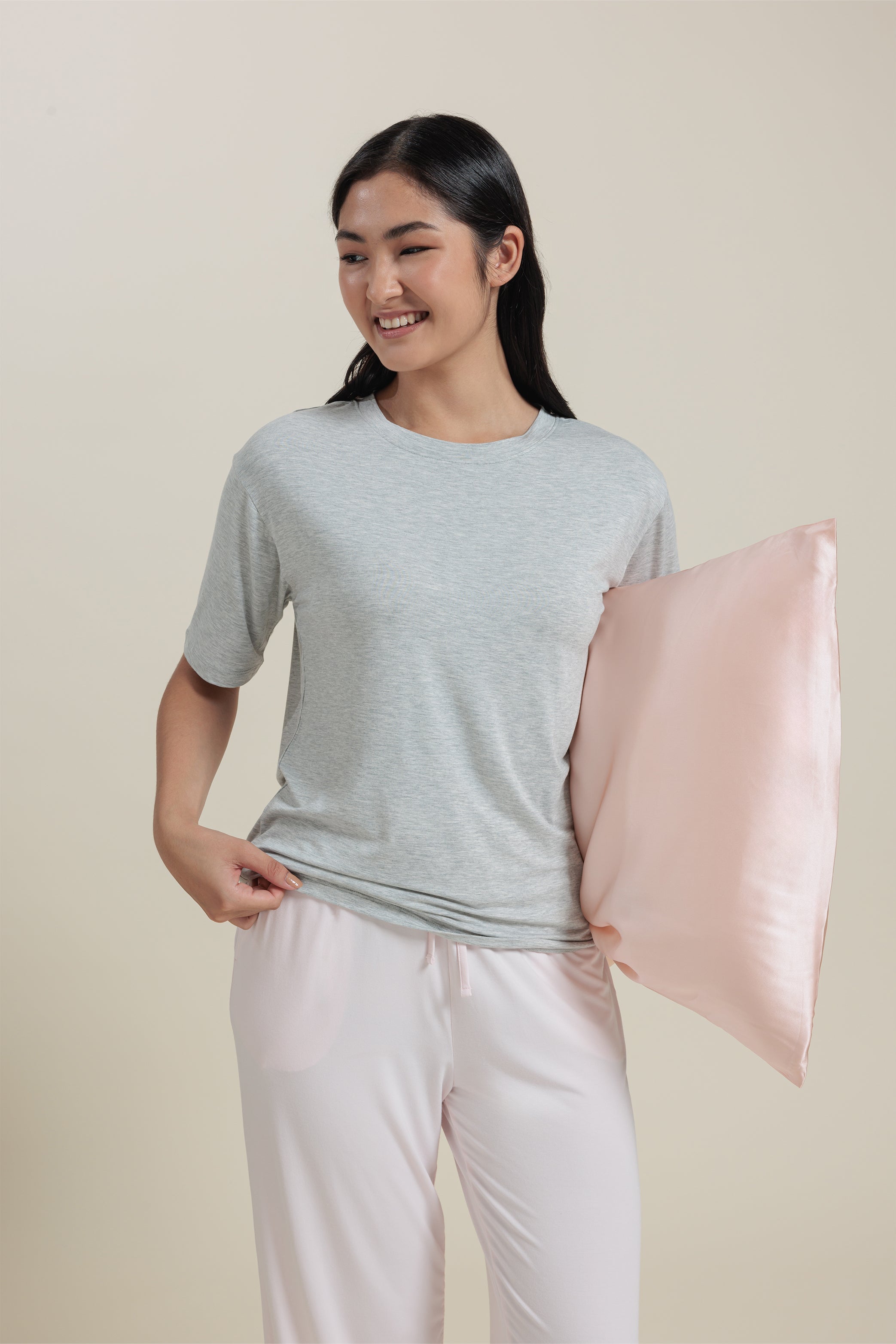 Sleepwear Set <br/>Bamboo T-Shirt & Cropped Pants Set