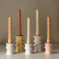 Spiral Column Candlestick Holder: Minimalist Wedding Decor