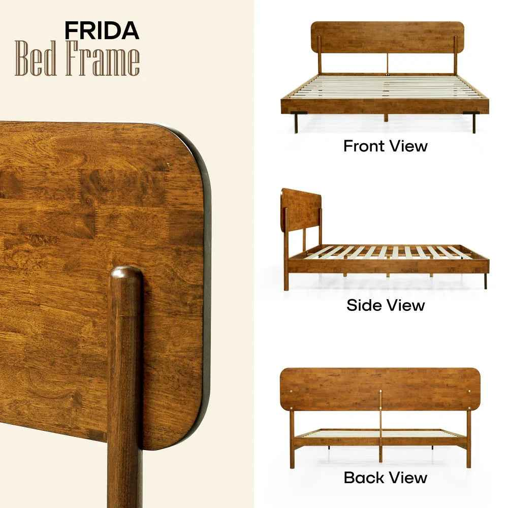The Farrow Solid Wood Bed Frame
