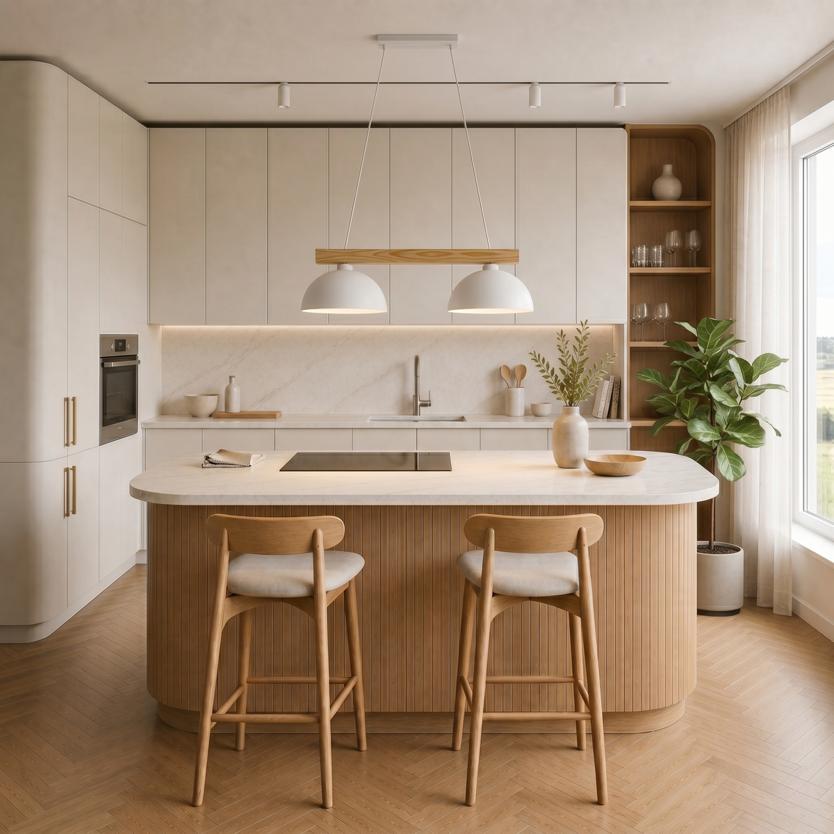 OSLO 2-Light Scandinavian Pendant Light for Kitchen Island, Dining Table & Modern Interiors
