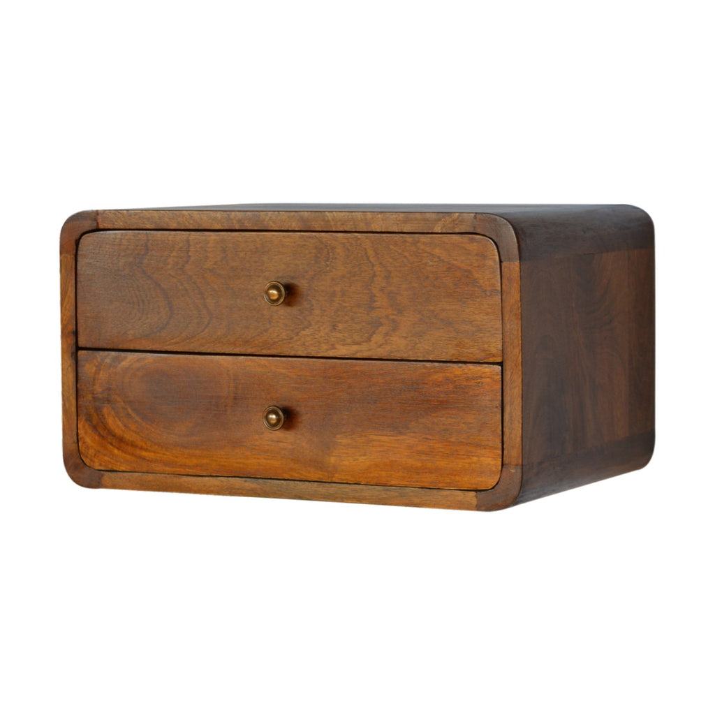 wholesale Curved Chestnut Wall Mounted Bedside for resale