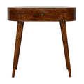 Chestnut Rounded Small Console Table for resale